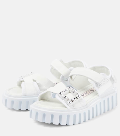 Roger Vivier Viv' Go-thick Trekky Sandals 35 In Bianco