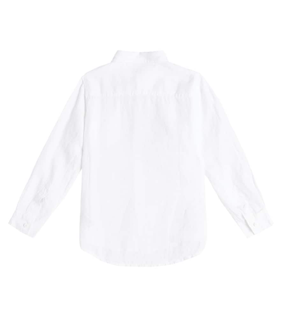 Shop Il Gufo Linen Shirt In White