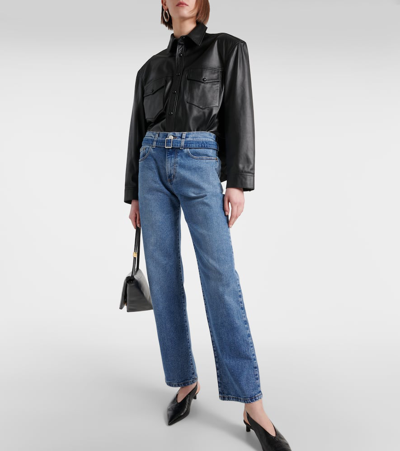 Proenza Schouler Ellsworth Low-rise Straight Jeans In Medium Blue