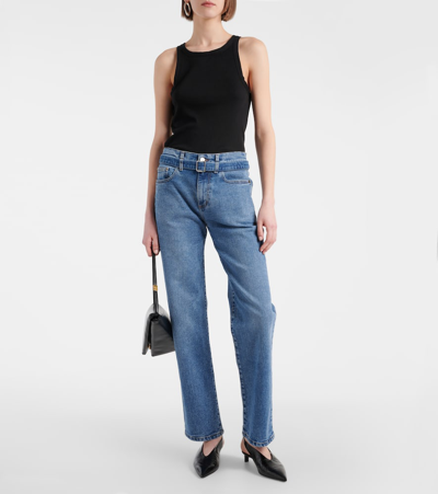 Proenza Schouler Ellsworth Low-rise Straight Jeans In Medium Blue