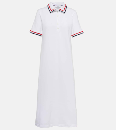 Thom Browne Woman Midi Dress White Size 4 Cotton In White