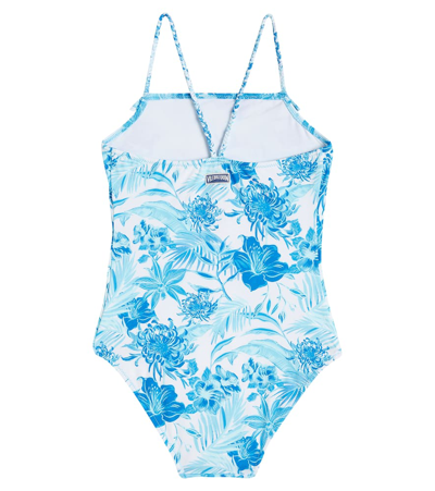 Shop Vilebrequin Gom Printed Swimsuit In Blanc