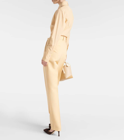 Shop Tod's High-rise Virgin Wool Slim Pants