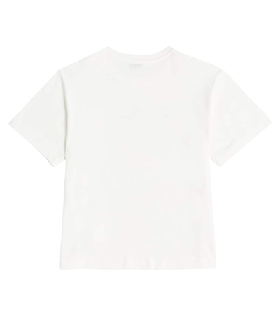 Shop Dolce & Gabbana Dg Cotton Jersey T-shirt In Bianco