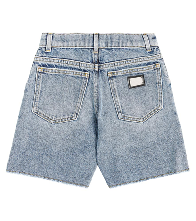 Shop Dolce & Gabbana Dg Denim Shorts In Variante Abbinata