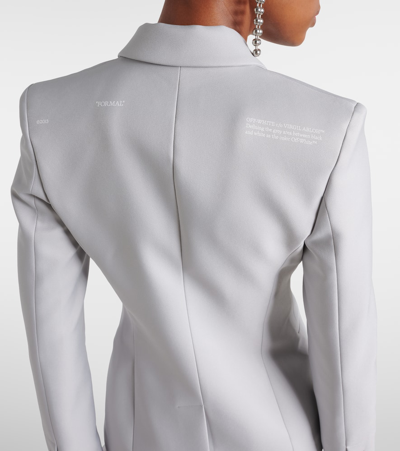 Off-white Corporate Blazer In Ice Blue