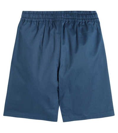 Shop Dolce & Gabbana Dg Cotton-blend Jersey Shorts In Blu Scurissimo 3