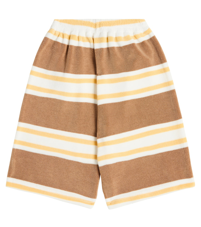 Shop Gucci X Peter Rabbit Cotton-blend Bermuda Shorts In Yellow/brown/mc/mx