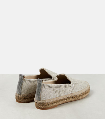 Brunello Cucinelli Canvas Espadrilles In Sabbia