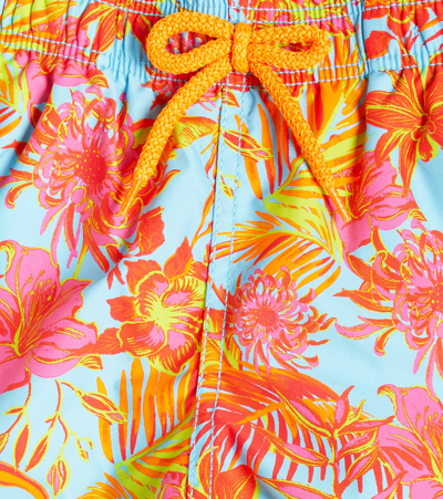 Shop Vilebrequin Jim Printed Swim Trunks In Santorin