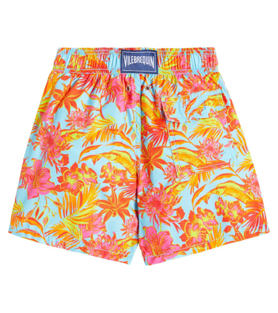 Shop Vilebrequin Jim Printed Swim Trunks In Santorin