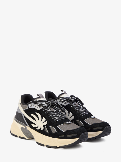 Shop Palm Angels Pa 4 Sneakers In Black