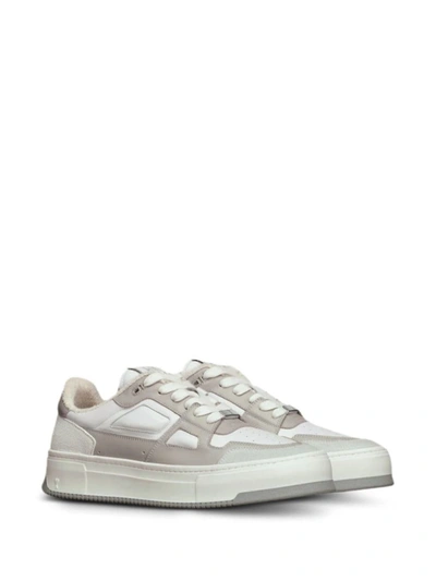Shop Ami Alexandre Mattiussi Ami Sneakers In White/ash Grey