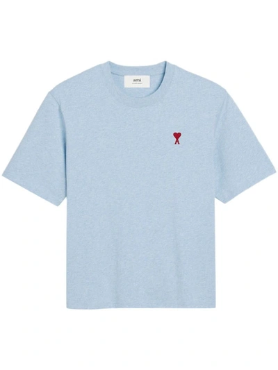 Shop Ami Alexandre Mattiussi Ami T-shirts And Polos In Heather Cashmere