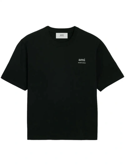 Shop Ami Alexandre Mattiussi Ami T-shirts And Polos In Black