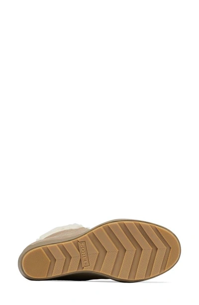 Sorel Evie Ii Cozy Waterproof Wedge Bootie In Omega Taupe/ Wet Sand