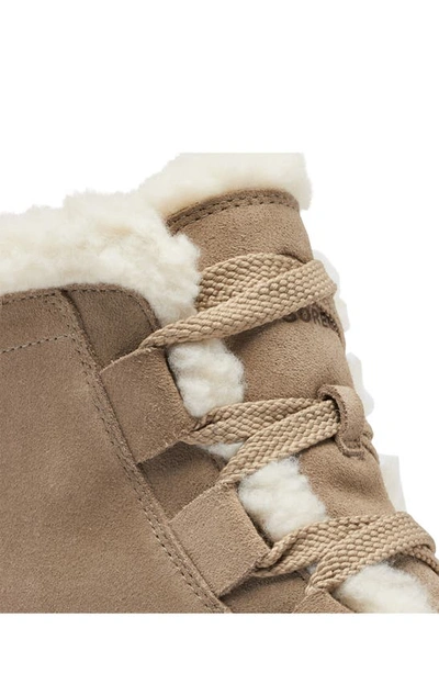 Sorel Evie Ii Cozy Waterproof Wedge Bootie In Omega Taupe/ Wet Sand