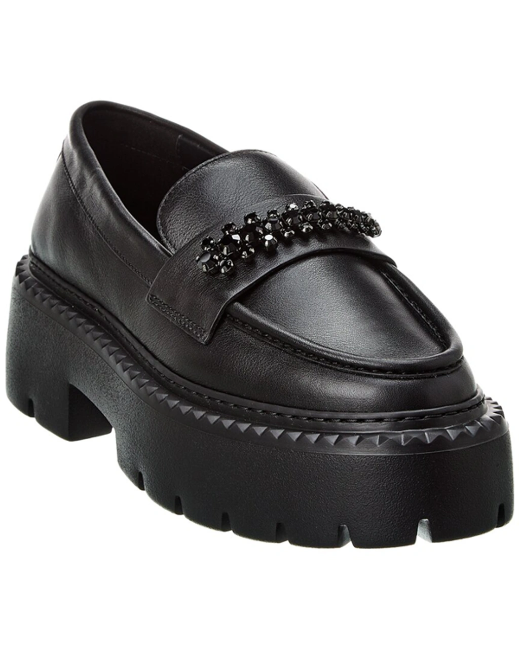 新品 JIMMY CHOO BRYER FLAT Jimmy Choo Bryer Flat Loafers In Black Leather | ModeSens