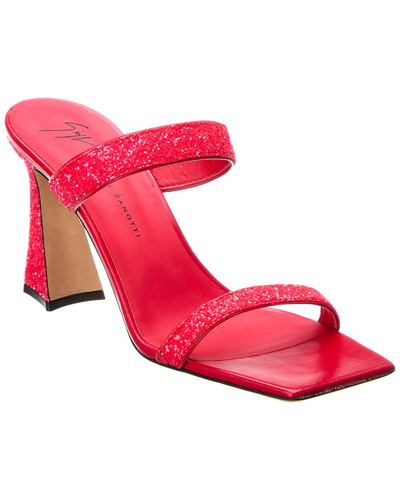 Shop Giuseppe Zanotti Vanilla 85 Glitter Sandal In Pink
