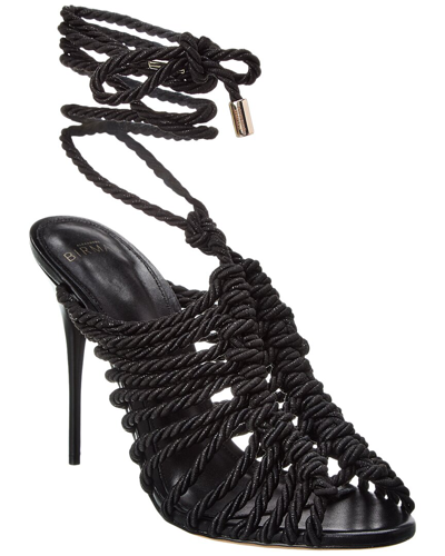 Shop Alexandre Birman Barbara 100 Lurex & Leather Sandal In Black