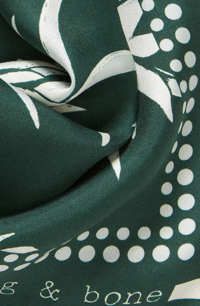 Rag & Bone Indigo Pineapple Floral Bandana Scarf In Pnaplflgn