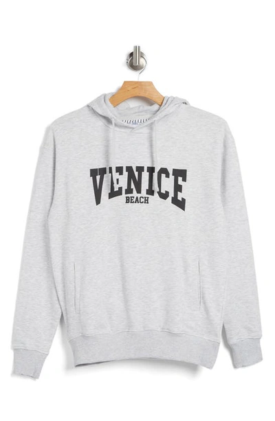 Shop Denim And Flower Venice Cotton Beach Hoodie In Grey Heather