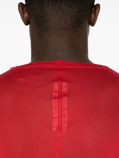Shop Rick Owens Rib Long Sleeves T-shirt In Red