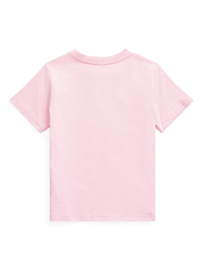 Shop Polo Ralph Lauren Ss Cn-tops-t-shirt In Pink & Purple
