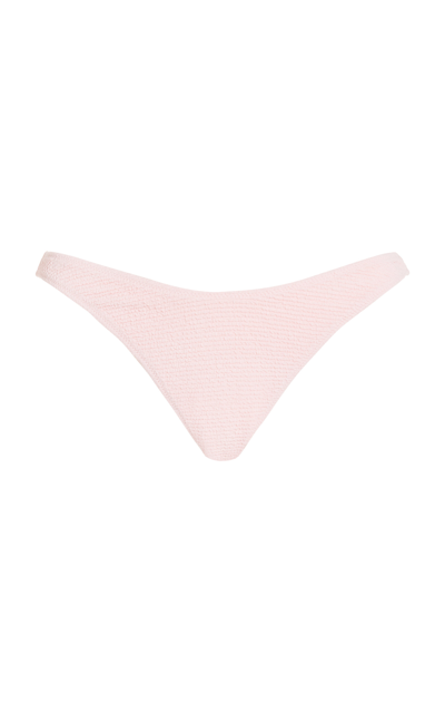 Shop Elce Max Textured Bikini Bottom In Pink