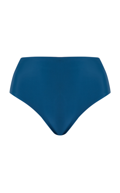 Shop Jade Swim Bound High-waisted Bikini Bottom In Blue