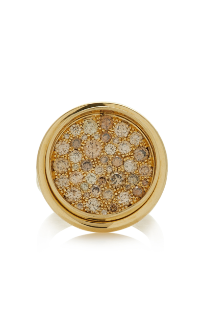 Shop Jade Ruzzo 18k Yellow Gold Diamond Pavé Ring