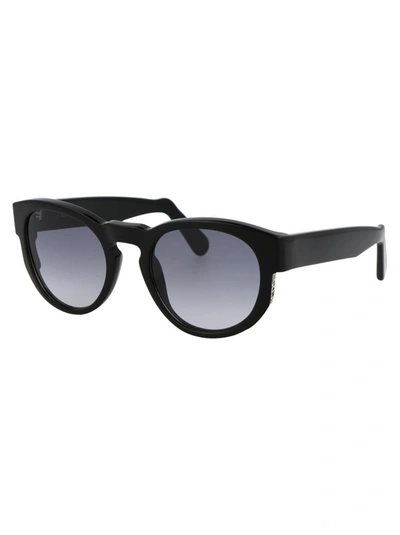 Shop Gcds Sunglasses In 01b Nero Lucido/fumo Grad