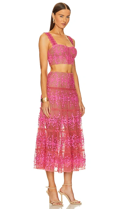 Bronx And Banco Megan Two Piece Set In 艳粉色
