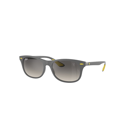 Shop Ray Ban Sunglasses Unisex Rb4607m Scuderia Ferrari Collection - Grey Frame Grey Lenses 55-17