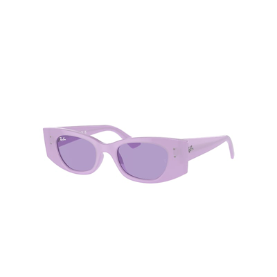 Shop Ray Ban Sunglasses Unisex Kat Bio-based - Lilac Frame Violet Lenses 49-20