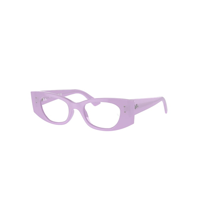 Shop Ray Ban Eyeglasses Unisex Kat Optics Bio-based - Lillac Frame Clear Lenses Polarized 50-18