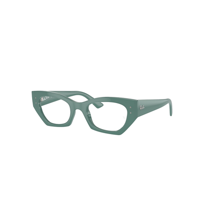 Ray Ban Zena Optics Bio-based Eyeglasses Algae Green Frame Clear Lenses Polarized 49-22 In Algae Green