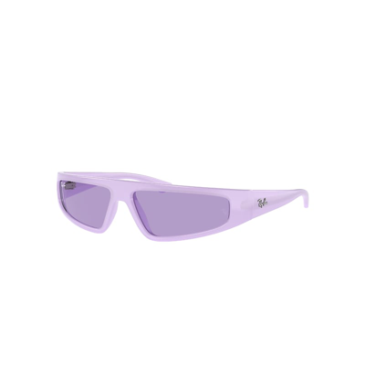 Shop Ray Ban Sunglasses Unisex Izaz Bio-based - Lilac Frame Violet Lenses 59-13