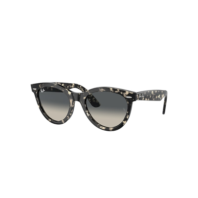 Shop Ray Ban Sunglasses Unisex Wayfarer Way - Grey Havana Frame Grey Lenses 54-21