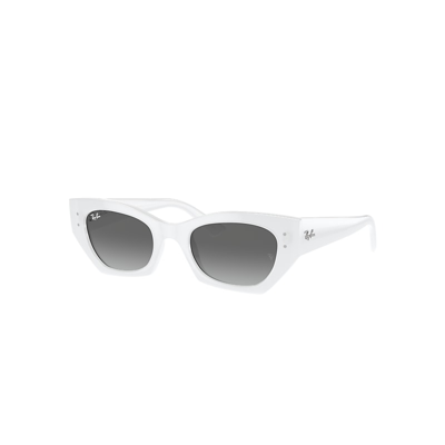 Ray Ban Zena Bio-based Sonnenbrillen White Snow Fassung Grau Glas 52-22 In White Snow