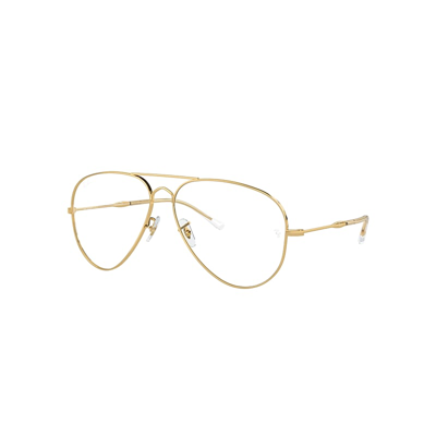 Shop Ray Ban Old Aviator Transitions® Sunglasses Gold Frame Clear Lenses 58-14