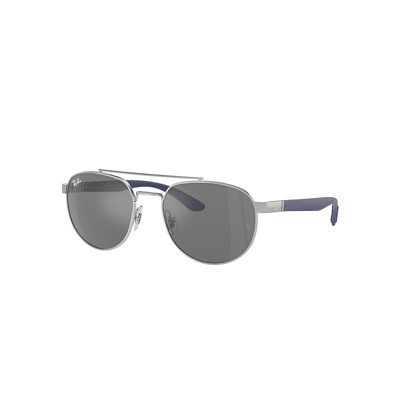 Shop Ray Ban Rb3736 Sonnenbrillen Blau Fassung Grau Glas 56-19 In Blue