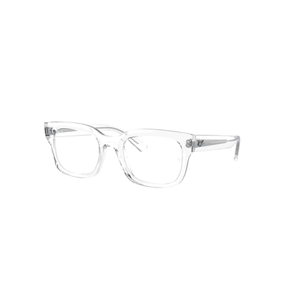 Shop Ray Ban Eyeglasses Unisex Chad Optics Bio-based - Transparent Frame Clear Lenses Polarized 54-22