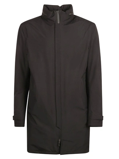 Shop Herno Black Feather Down Jacket