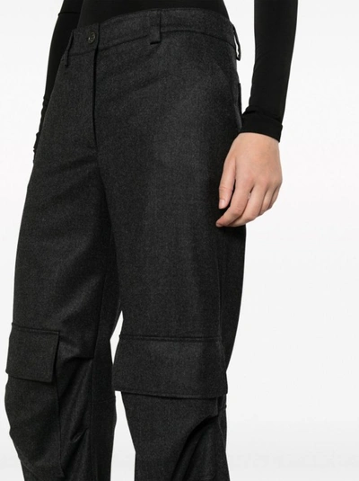 Shop P.a.r.o.s.h Cargo Trousers In Black