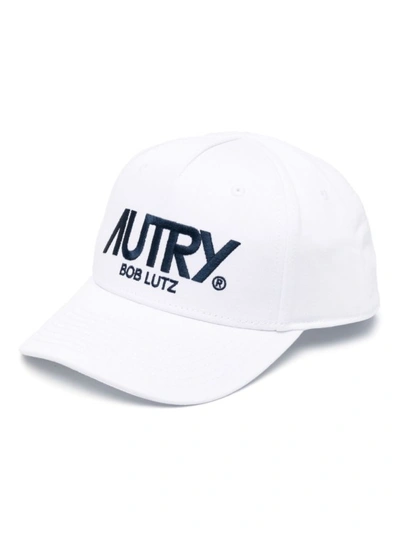 Shop Autry Blue/white Logo-embroidered Baseball Cap