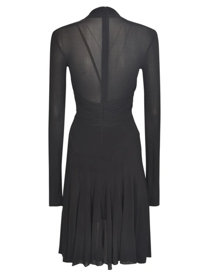 Shop Isabel Marant Payton Cut-out Asymmetric-hem Dress In Black