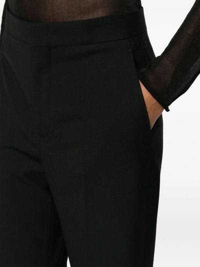 Shop Tagliatore Tailored Cut Trousers In Black
