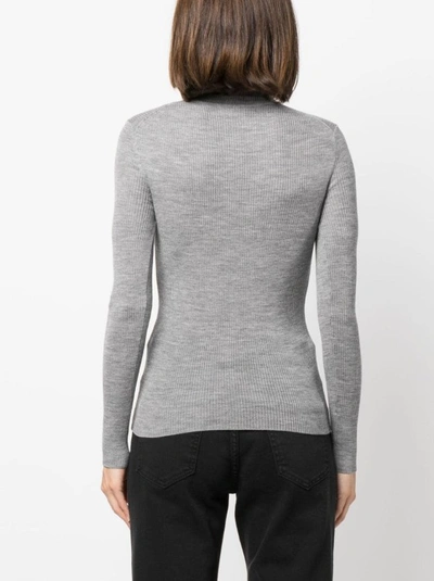 Shop P.a.r.o.s.h High-neck Sweater In Grey
