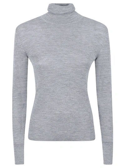 Shop P.a.r.o.s.h High-neck Sweater In Grey